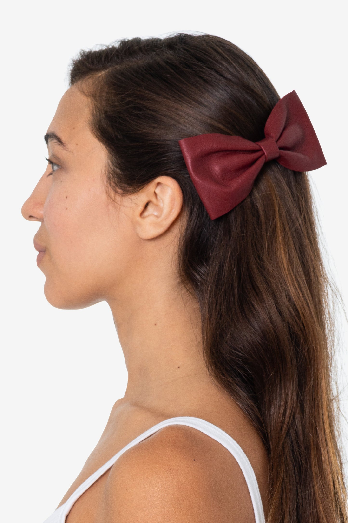 RSALH509 - Classic Leather Bow Clip