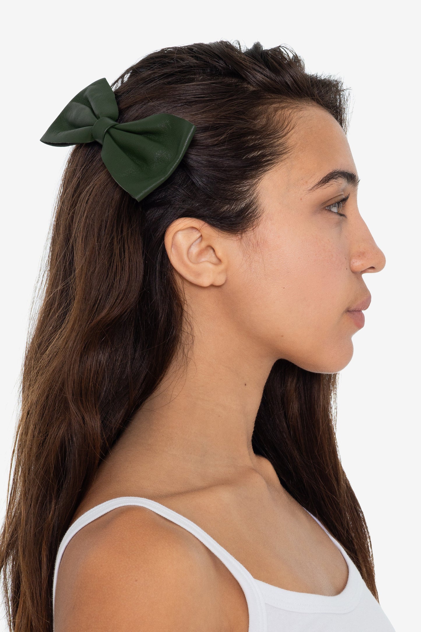 RSALH509 - Classic Leather Bow Clip