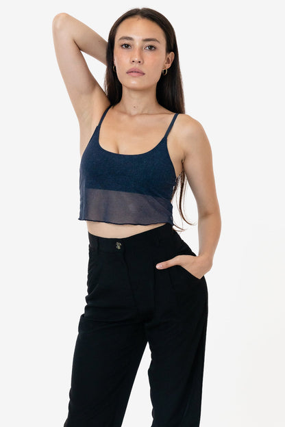 RNS778P - Printed Micro Mesh Spaghetti Tank