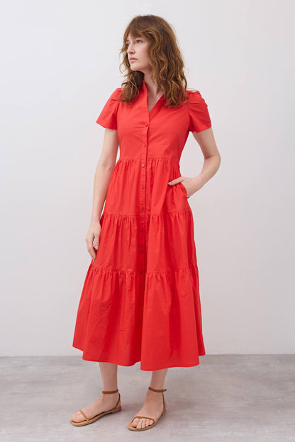 Breaking Free Long Poplin Dress