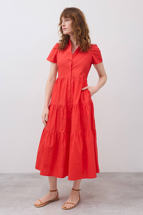 Breaking Free Long Poplin Dress