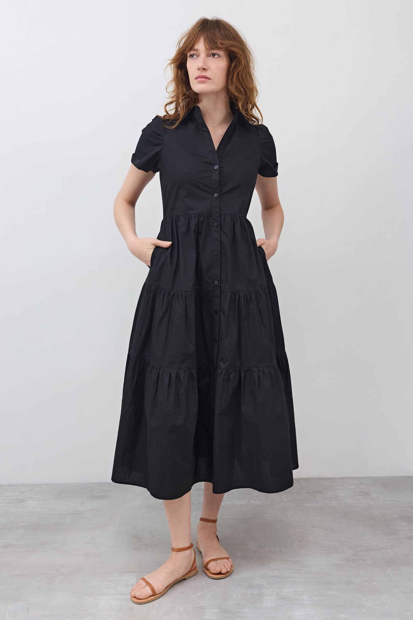 Breaking Free Long Poplin Dress