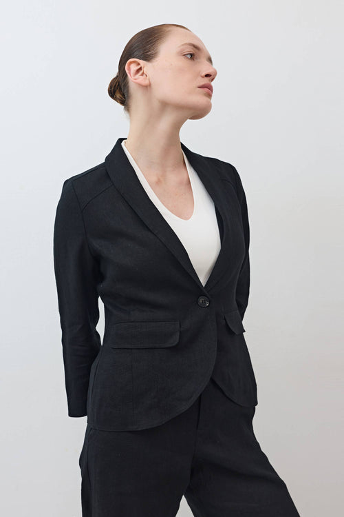 The Cropped Tulip Hem Blazer
