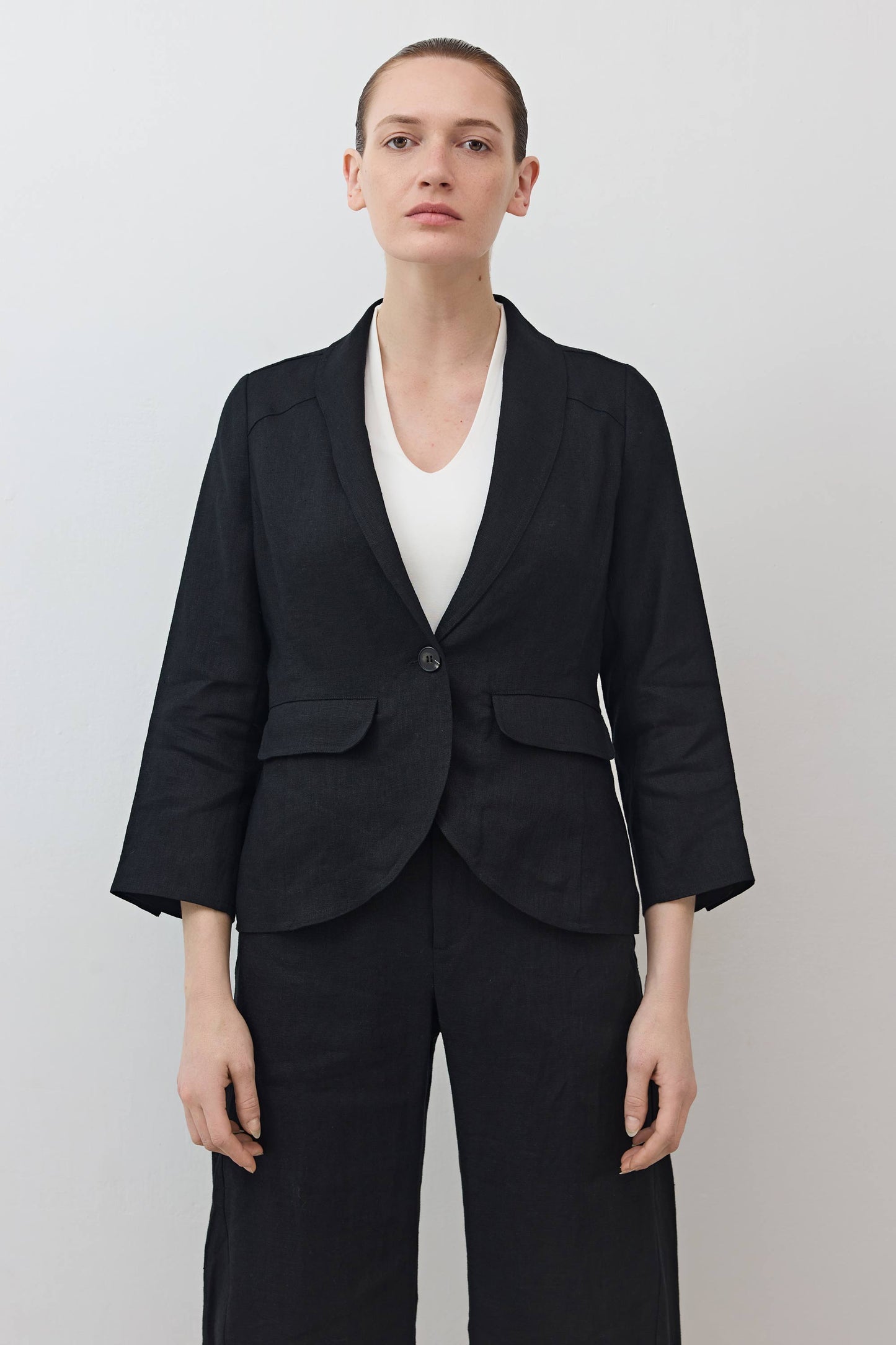 The Cropped Tulip Hem Blazer
