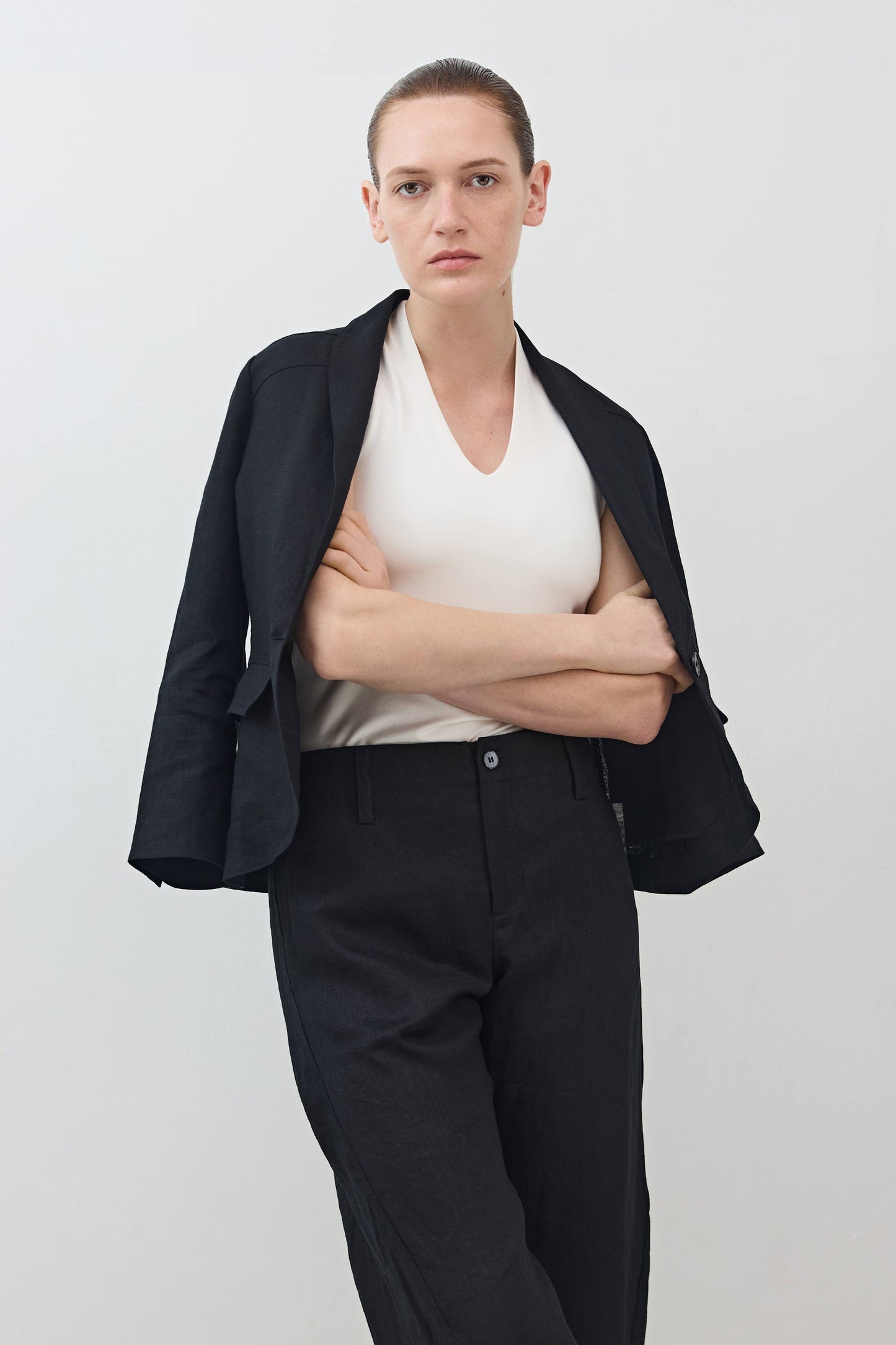The Cropped Tulip Hem Blazer