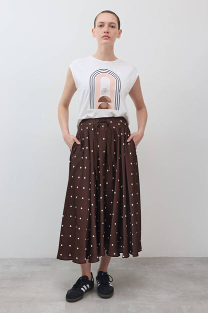 Silky Pull-On Maxi Skirt