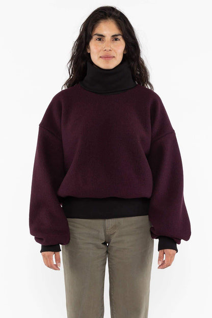 RWHR313 - Turtleneck Sweater with Heavy Cotton Rib