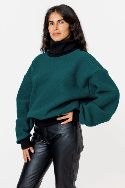 RWHR313 - Turtleneck Sweater with Heavy Cotton Rib