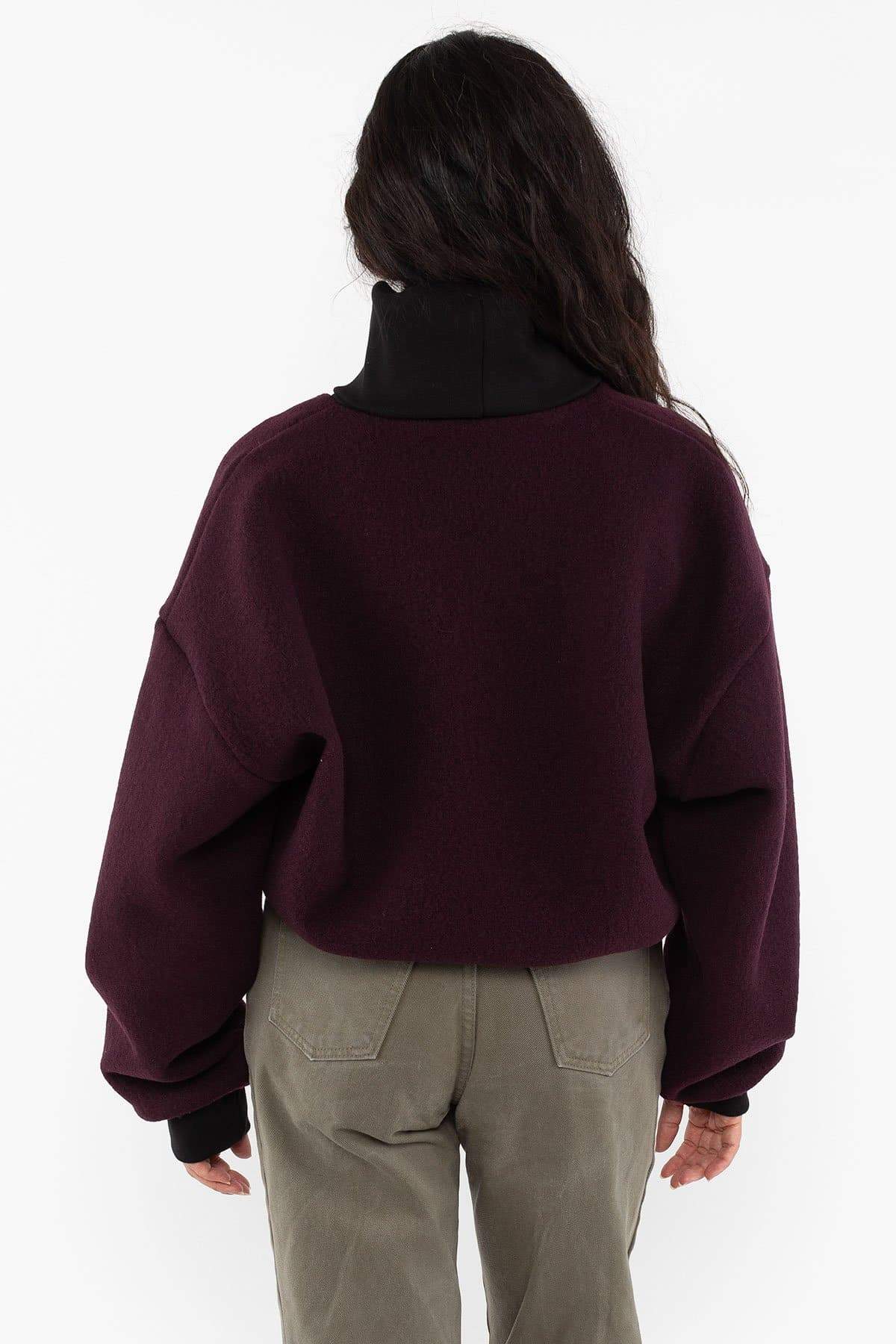 RWHR313 - Turtleneck Sweater with Heavy Cotton Rib
