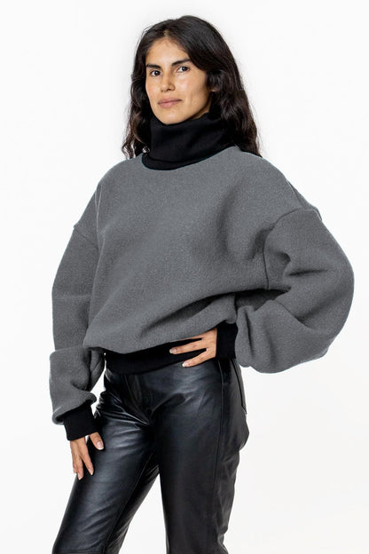 RWHR313 - Turtleneck Sweater with Heavy Cotton Rib