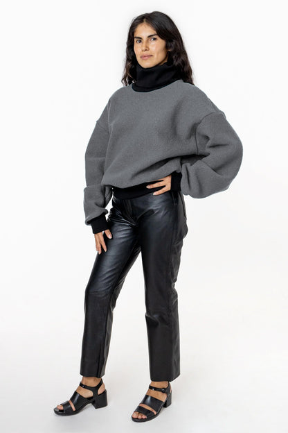 RWHR313 - Turtleneck Sweater with Heavy Cotton Rib