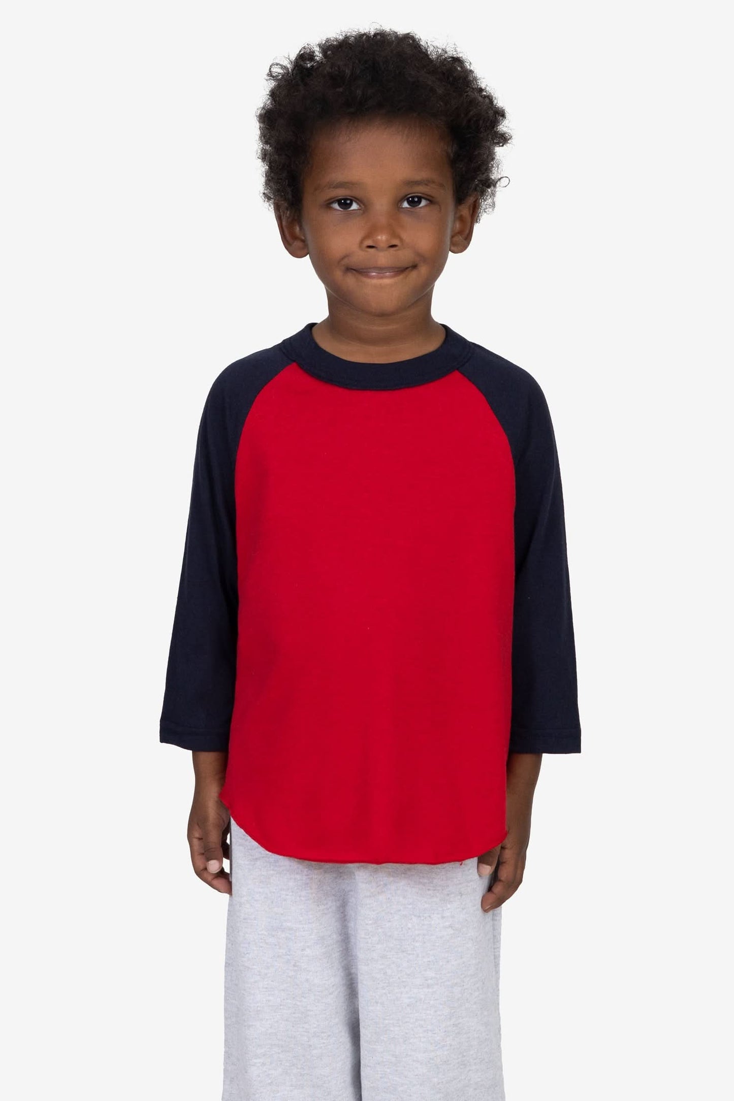 FF1053 - Toddler 3/4 Sleeve Poly Cotton Raglan