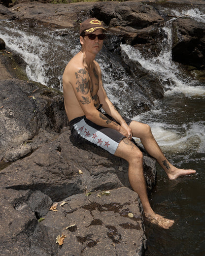 AFENDS Mens Live It - Surf Related V2 Boardshorts 19" - Black