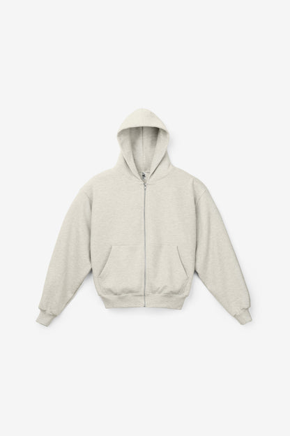 SF410 - 12oz Scour Fleece Cropped Zip Up Hoodie