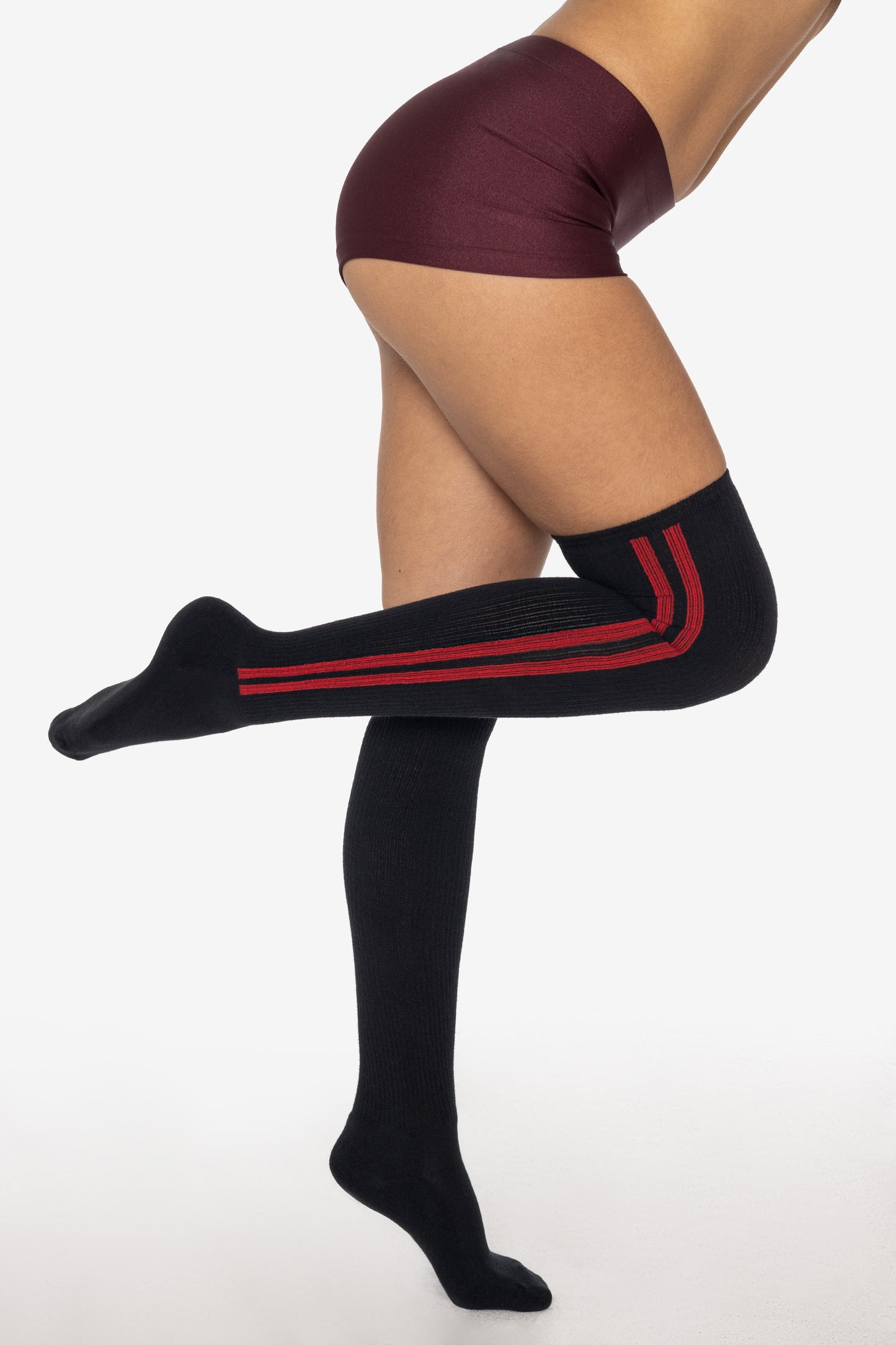 SCRSTRSOCK - Classic Soccer Stripe Over The Knee Sock
