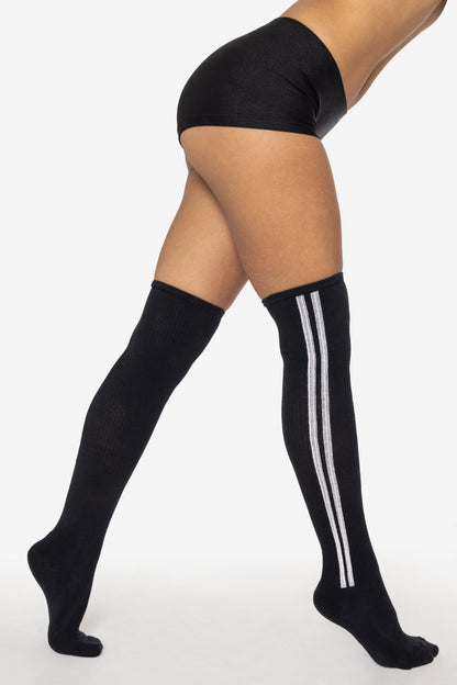 SCRSTRSOCK - Classic Soccer Stripe Over The Knee Sock
