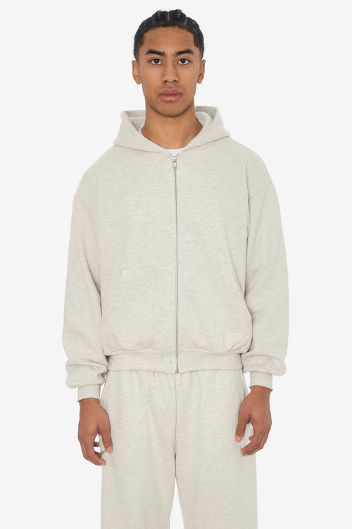 SF410 - 12oz Scour Fleece Cropped Zip Up Hoodie