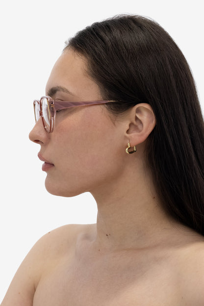 JWL106 - Heart Huggie Earrings