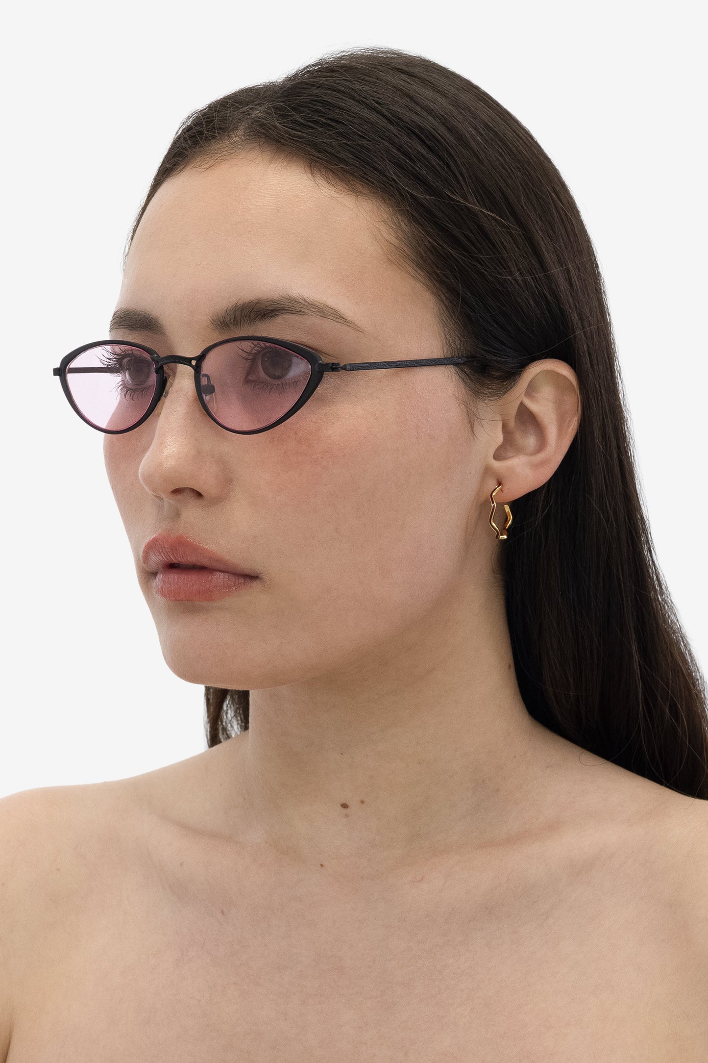 JWLWEH - Wavy Enameled Hoop Earrings