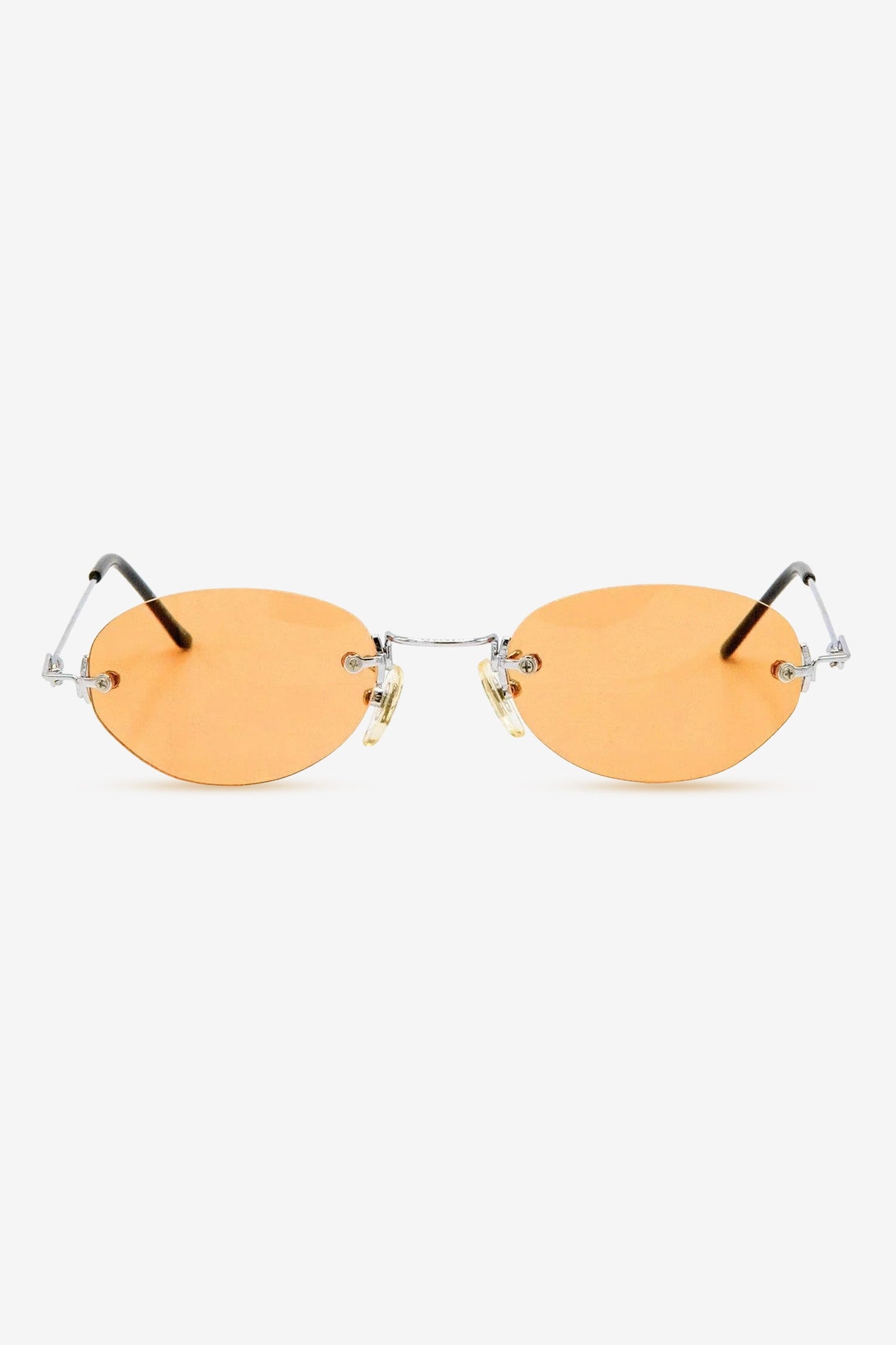 SGSTACY - Rimless Metal Frame Oval Sunglasses