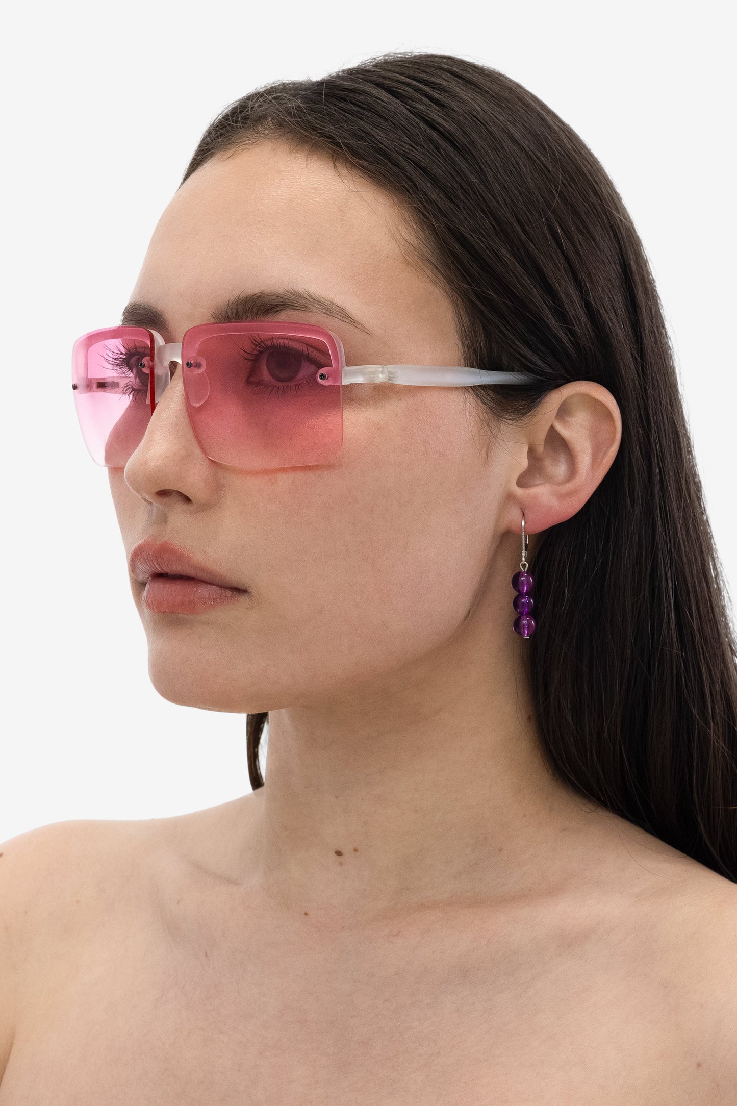 JWL8DE - 8MM Triple Beaded Drop Earrings
