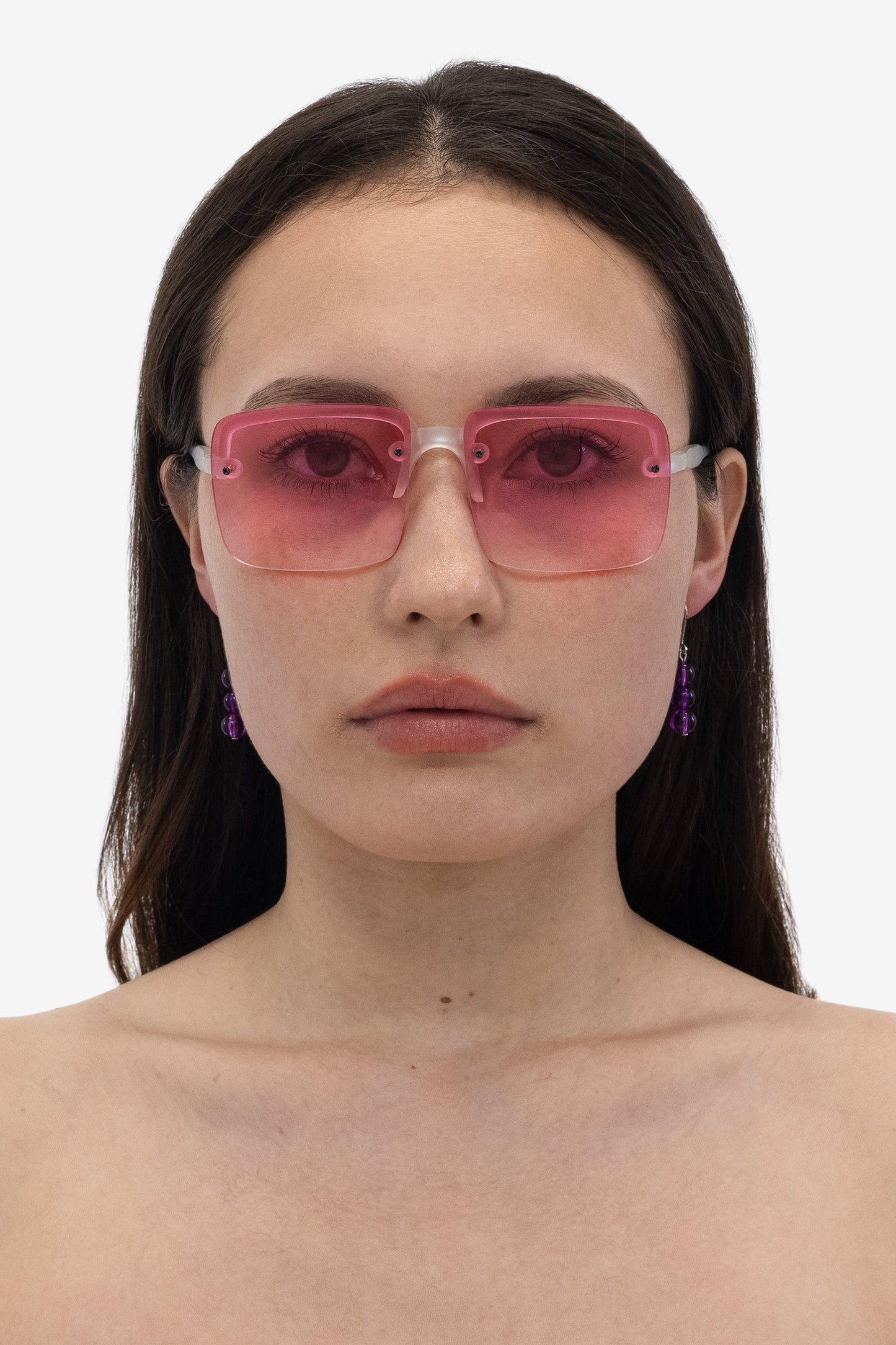 JWL8DE - 8MM Triple Beaded Drop Earrings
