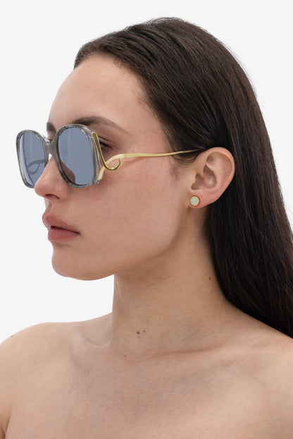 EARES70 - 7mm Enamel Stud Earrings