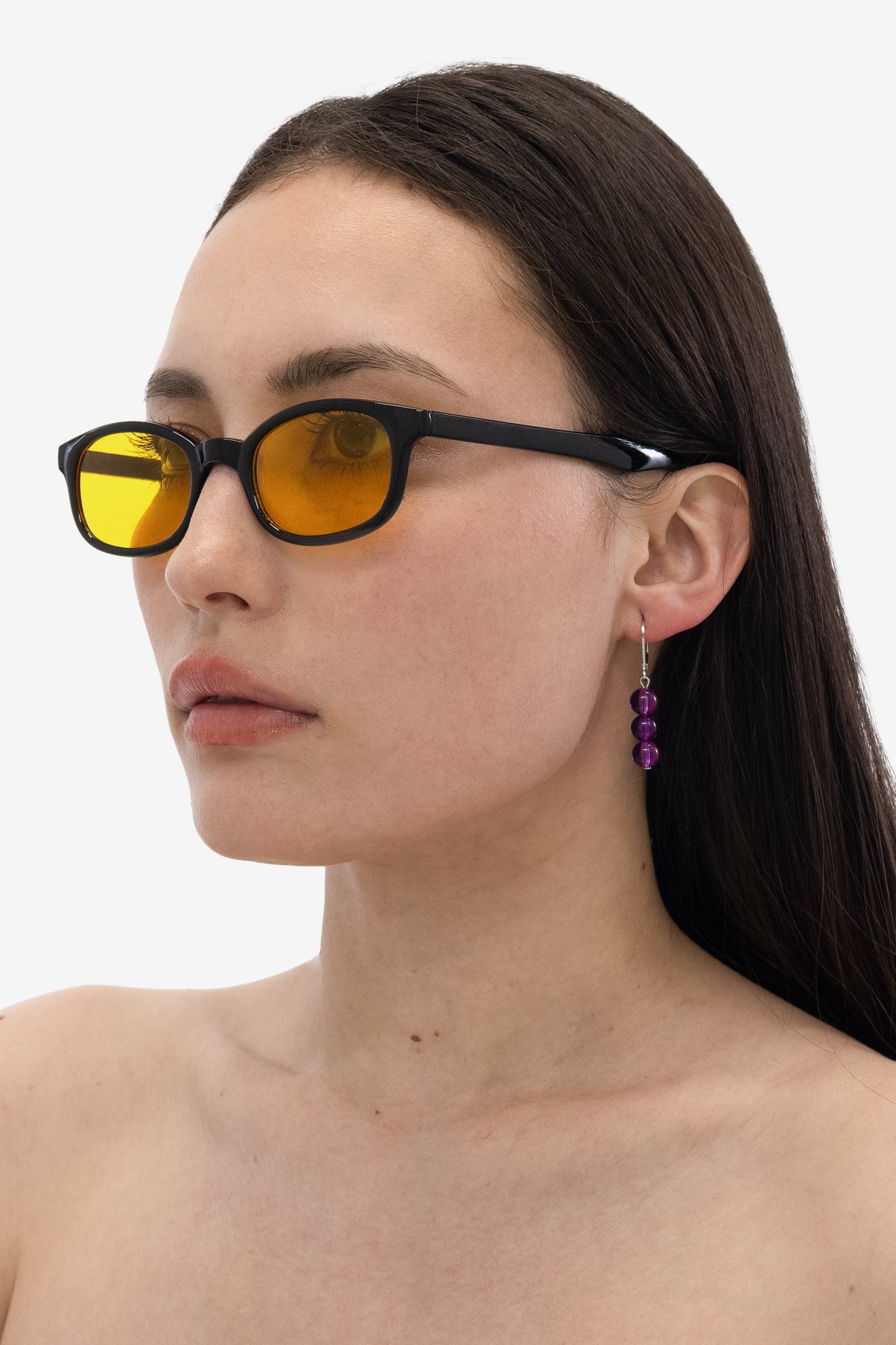 JWL8DE - 8MM Triple Beaded Drop Earrings