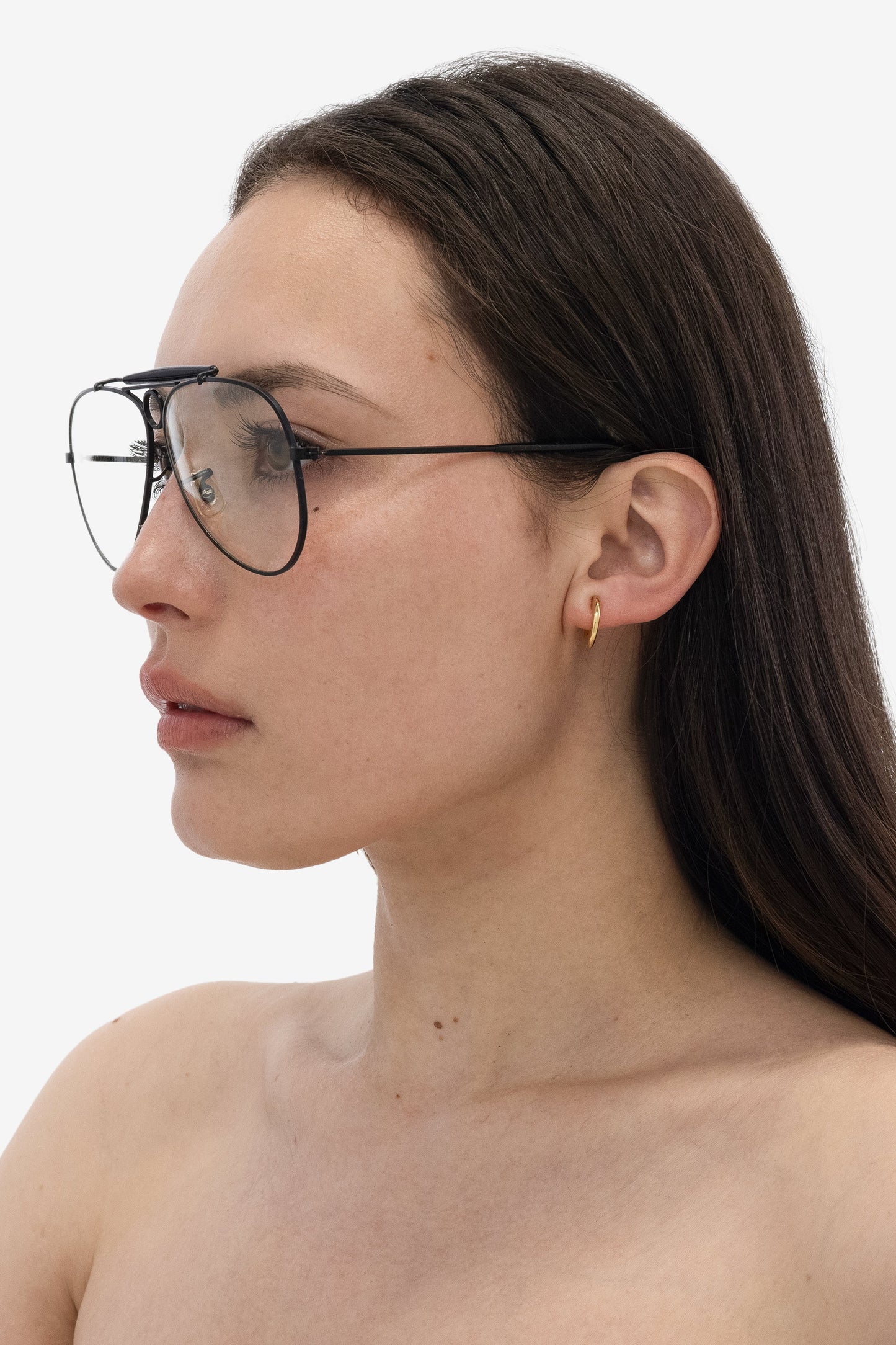 JWL105 - Flat Open Hoop Earrings