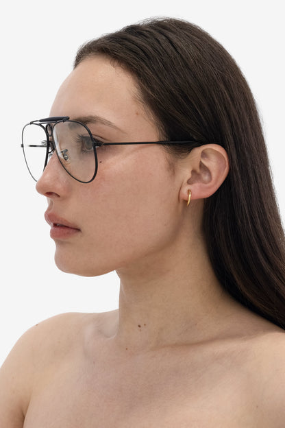 JWL105 - Flat Open Hoop Earrings