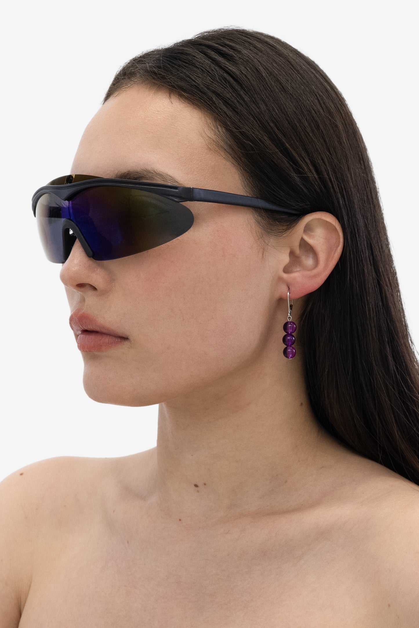 JWL8DE - 8MM Triple Beaded Drop Earrings