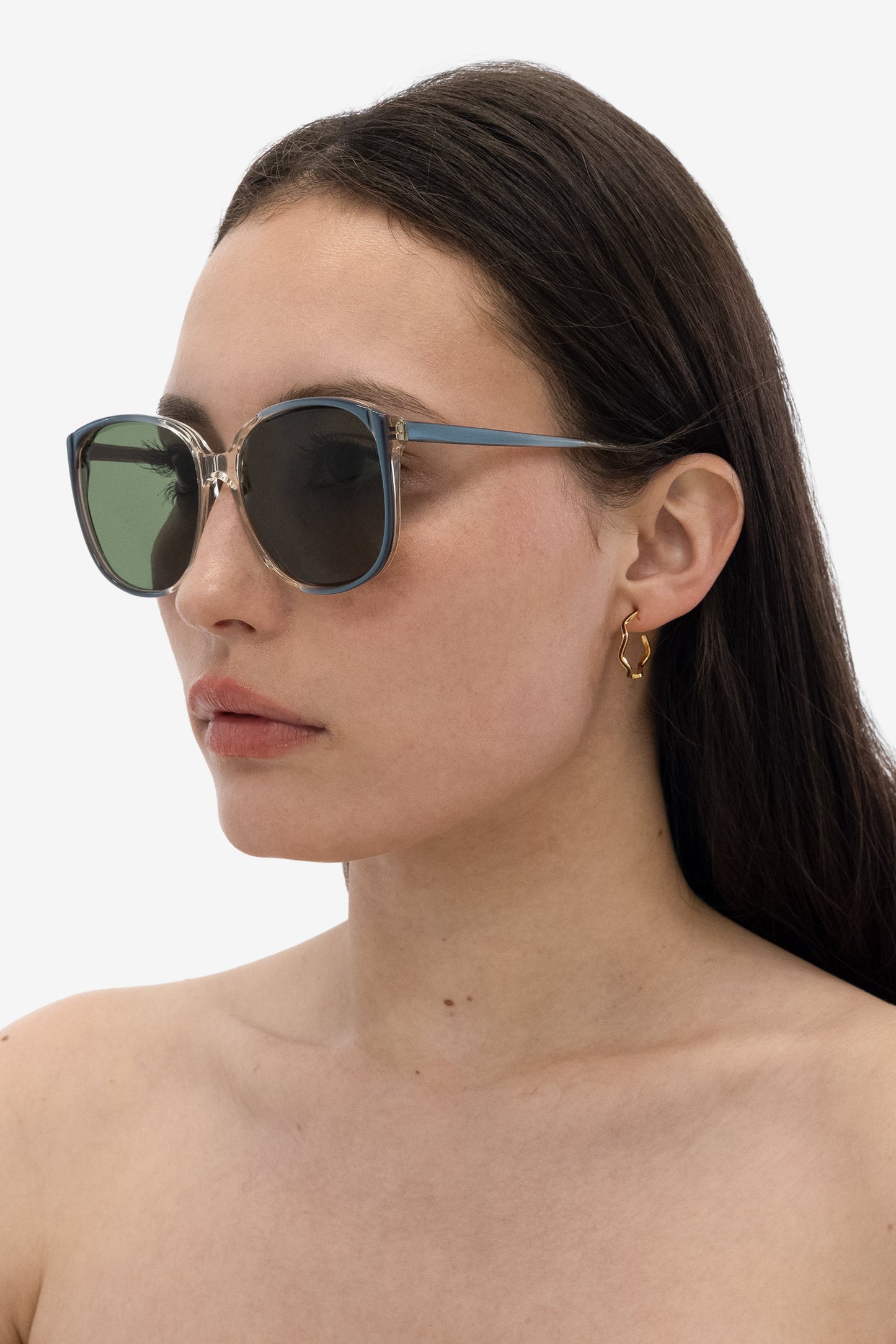 JWLWEH - Wavy Enameled Hoop Earrings