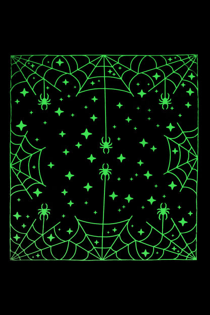 Spider Space Glow Blanket