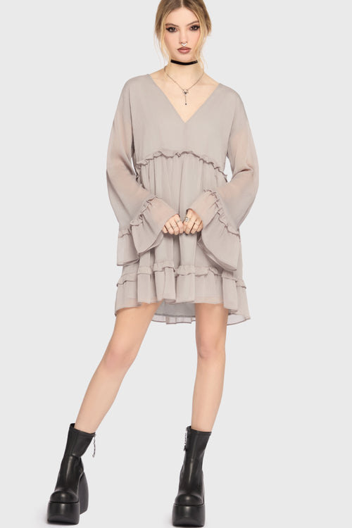 Seraph In Ash Mini Dress [GREY]