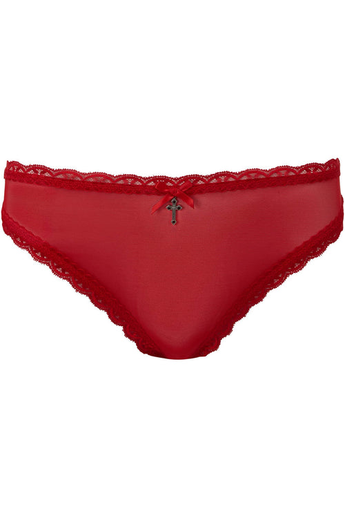 She Bites Lace Panty [SCARLET]