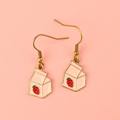 Strawberry Milk Earrings