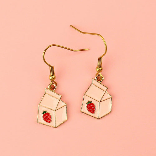 Strawberry Milk Earrings