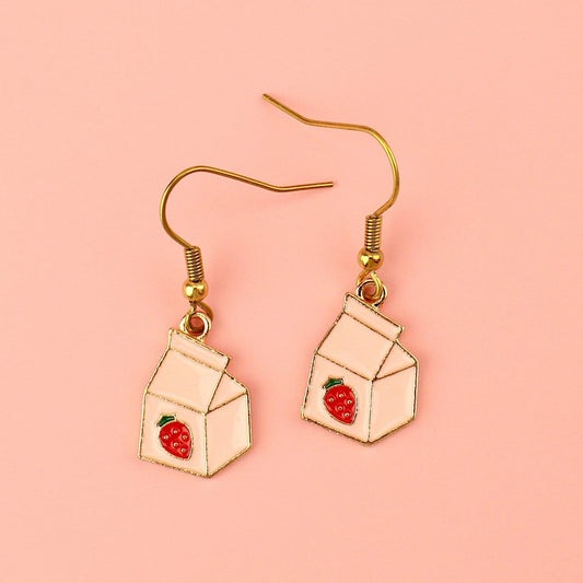 Strawberry Milk Earrings