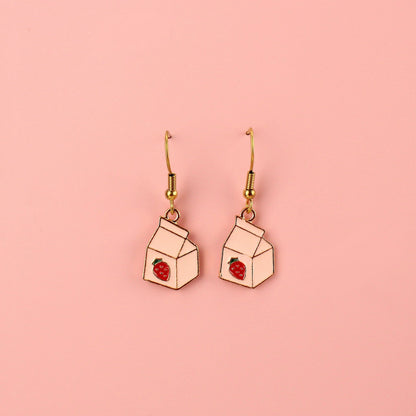Strawberry Milk Earrings