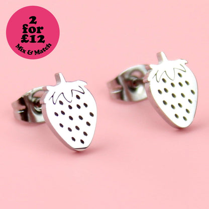 Strawberry Fields Forever Stud Earrings