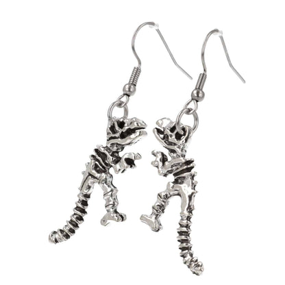 T-Rex Dinosaur Skeleton Earrings