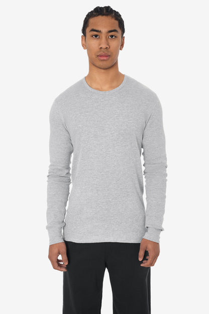 T407 - Poly-Cotton Thermal Long Sleeve Crewneck