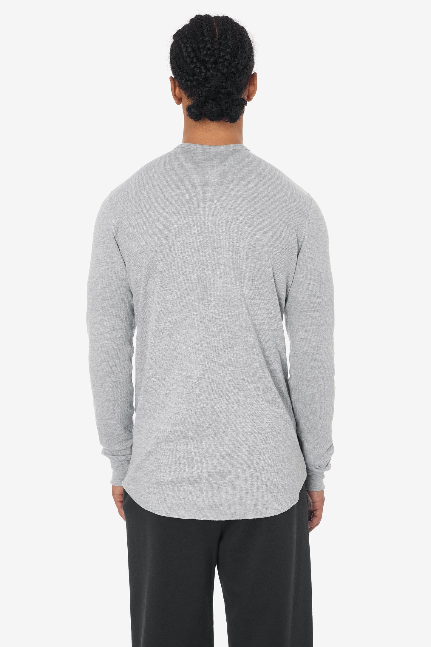 T457 - Poly-Cotton Thermal Long Sleeve Henley