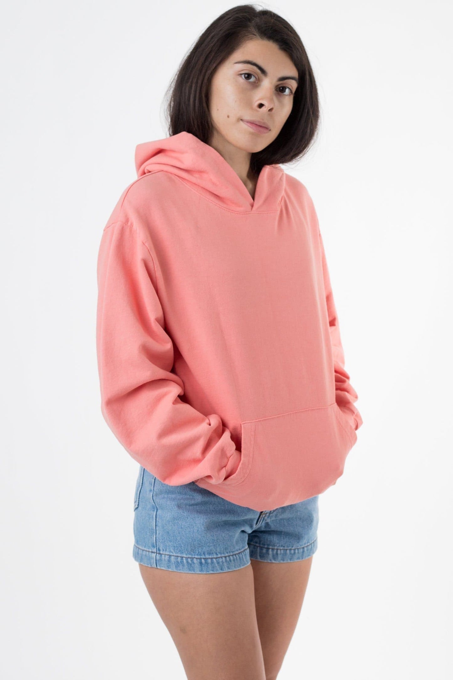 MWT09GD Unisex - Long Sleeve Garment Dye French Terry Pullover Hoodie
