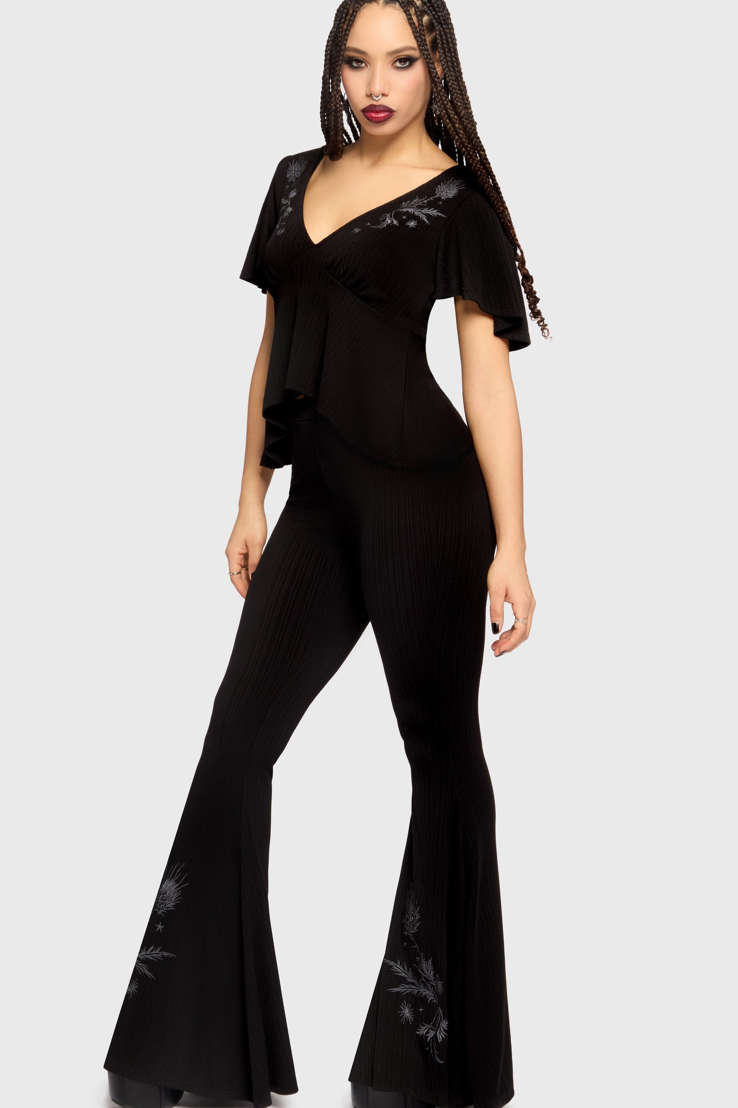 Thistina Embroidered Top