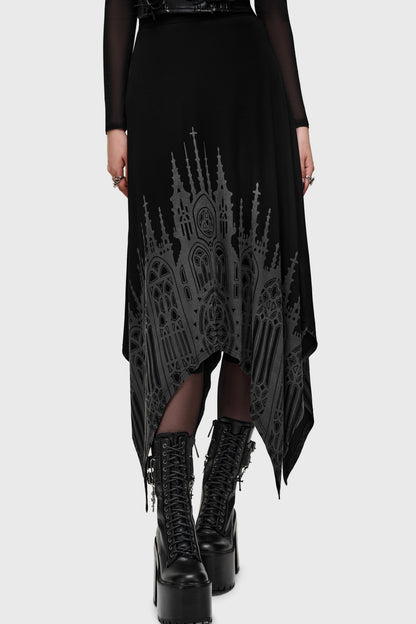Thorned Spire Midi Skirt
