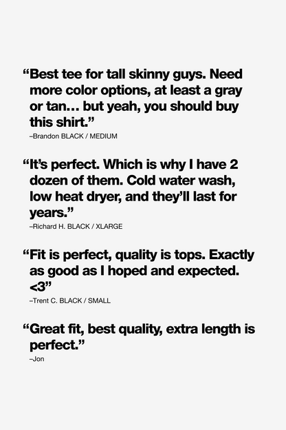 TL20001 - Fine Jersey Crew Neck Tall Tee