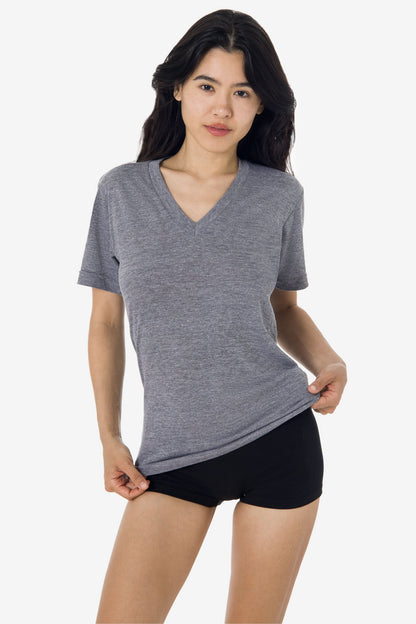 TR61 - 3.7oz Short Sleeve Tri-Blend V-Neck