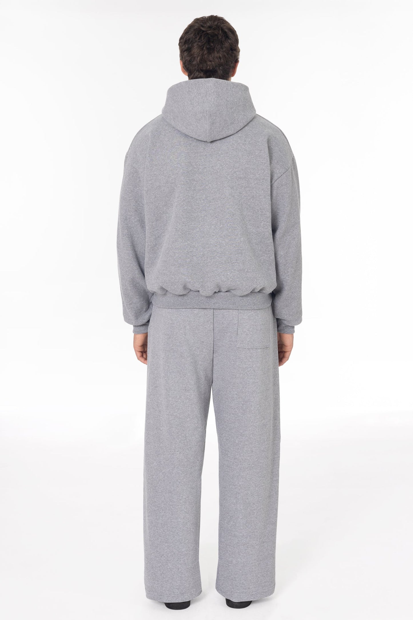 TRF10 - 12 oz. Tri-Blend Gabardine Fleece Waist Length Pull Zip Hoodie