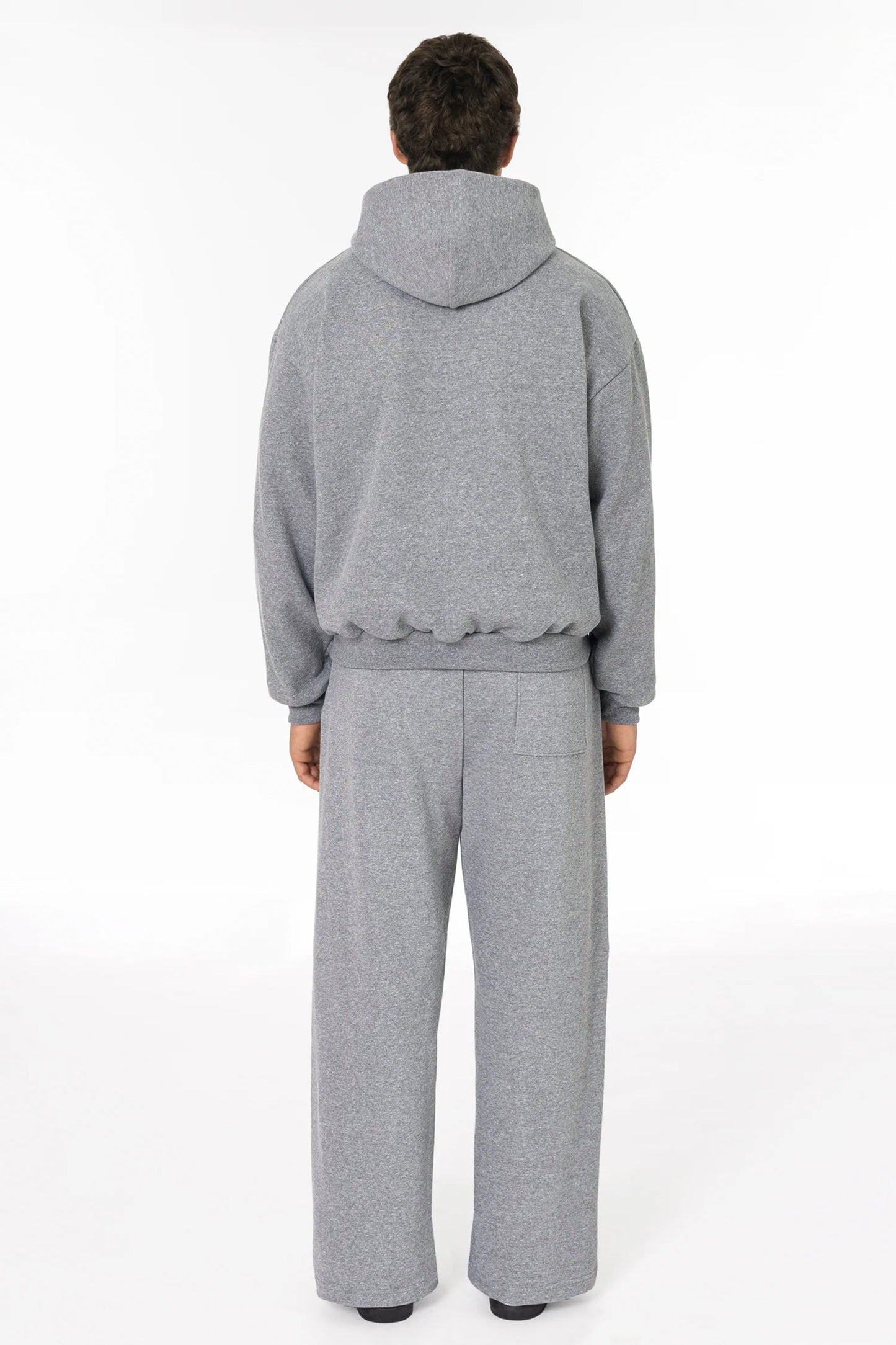 TRF10 - 12 oz. Tri-Blend Gabardine Fleece Waist Length Pull Zip Hoodie